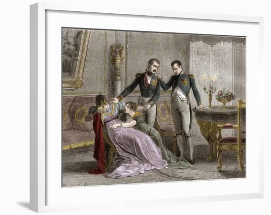 The Divorce of Napoleon I and Josephine in 1809-Stefano Bianchetti-Framed Giclee Print