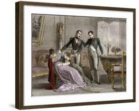 The Divorce of Napoleon I and Josephine in 1809-Stefano Bianchetti-Framed Giclee Print