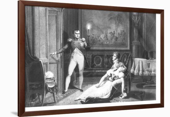 The Divorce of Napoleon I and Josephine Tascher de La Pagerie 30th November 1809-Charles Abraham Chasselat-Framed Giclee Print