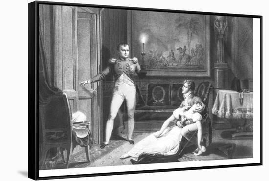 The Divorce of Napoleon I and Josephine Tascher de La Pagerie 30th November 1809-Charles Abraham Chasselat-Framed Stretched Canvas