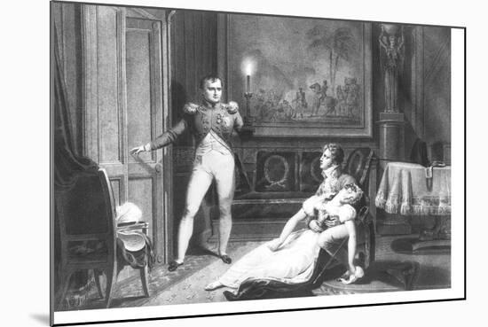 The Divorce of Napoleon I and Josephine Tascher de La Pagerie 30th November 1809-Charles Abraham Chasselat-Mounted Giclee Print