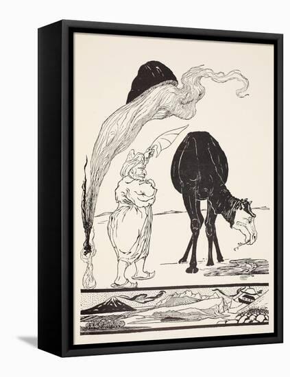 The Djinn in Charge of All Deserts Guiding the Magic with His Magic Fan-Rudyard Kipling-Framed Stretched Canvas