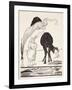 The Djinn in Charge of All Deserts Guiding the Magic with His Magic Fan-Rudyard Kipling-Framed Giclee Print