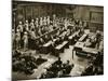 The Dock at the Nuremberg Trials. Front Row from Left: Hermann Goring-null-Mounted Giclee Print