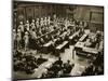 The Dock at the Nuremberg Trials. Front Row from Left: Hermann Goring-null-Mounted Giclee Print