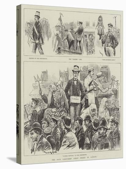 The Dock Labourers' Great Strike in London-William Douglas Almond-Stretched Canvas