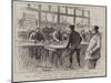 The Dock Strike in Hamburg, Strike Pay Day-null-Mounted Giclee Print
