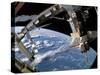 The Docked Space Shuttle Atlantis (STS-115) and a Soyuz Spacecraft-Stocktrek Images-Stretched Canvas