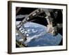 The Docked Space Shuttle Atlantis (STS-115) and a Soyuz Spacecraft-Stocktrek Images-Framed Photographic Print