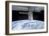 The Docking of Spacex Dragon to the International Space Station Above Earth-null-Framed Photographic Print