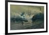 The Docks at Cardiff-Lionel Walden-Framed Giclee Print