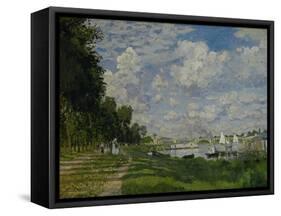 The Docks of Argenteuil (Le Bassin D'Argenteuil), Around 1872-Claude Monet-Framed Stretched Canvas