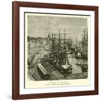 The Docks of Montreal, Quebec, Canada-null-Framed Giclee Print