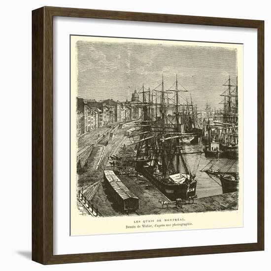 The Docks of Montreal, Quebec, Canada-null-Framed Giclee Print