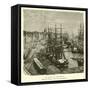 The Docks of Montreal, Quebec, Canada-null-Framed Stretched Canvas