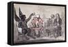 The Doctor and His Friends, Engraved by Issac Cruikshank-George Moutard Woodward-Framed Stretched Canvas