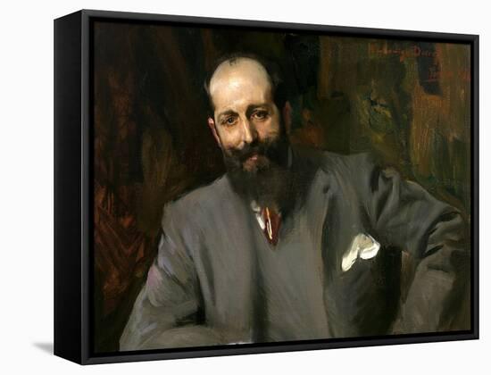 The Doctor Joaquín Decref Y Ruiz, 1907-Joaquín Sorolla y Bastida-Framed Stretched Canvas