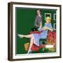 The Doctor's Downfall - Saturday Evening Post "Men at the Top", August 18, 1951 pg.24-Coby Whitmore-Framed Giclee Print