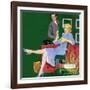 The Doctor's Downfall - Saturday Evening Post "Men at the Top", August 18, 1951 pg.24-Coby Whitmore-Framed Giclee Print