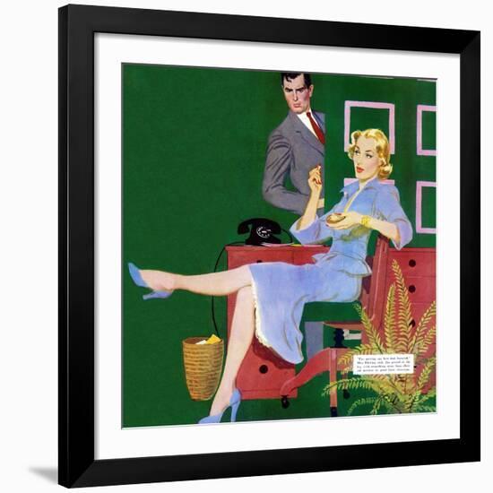 The Doctor's Downfall - Saturday Evening Post "Men at the Top", August 18, 1951 pg.24-Coby Whitmore-Framed Giclee Print