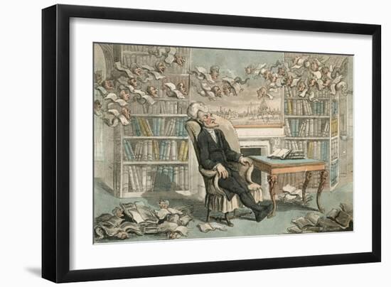 The Doctor's Dream-Thomas Rowlandson-Framed Art Print