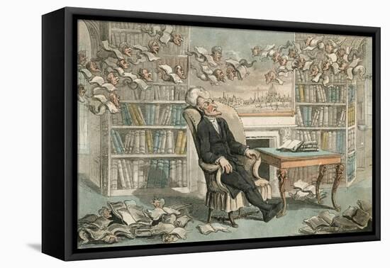 The Doctor's Dream-Thomas Rowlandson-Framed Stretched Canvas