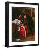 The Doctor's Visit, C.1663-Jan Havicksz. Steen-Framed Giclee Print