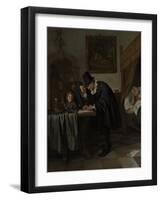 The Doctor's Visit, Ca 1665-Jan Havicksz Steen-Framed Giclee Print