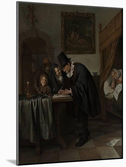 The Doctor's Visit, Ca 1665-Jan Havicksz Steen-Mounted Giclee Print