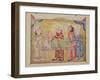 The Doctor's Visit to His Patient, Scene from "The Maqamat" by Al-Hariri-null-Framed Giclee Print