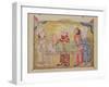 The Doctor's Visit to His Patient, Scene from "The Maqamat" by Al-Hariri-null-Framed Giclee Print