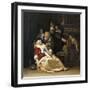 The Doctor's Visit-Frans van Elder Mieris-Framed Art Print