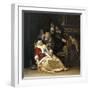 The Doctor's Visit-Frans van Elder Mieris-Framed Art Print