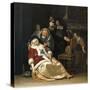 The Doctor's Visit-Frans van Elder Mieris-Stretched Canvas