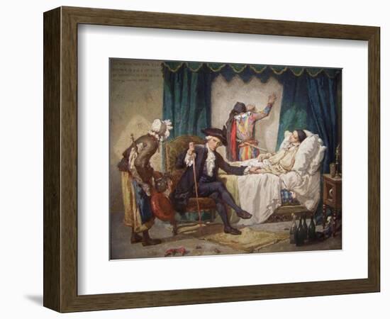 The Doctor's Visit-Gabriel Metsu-Framed Art Print