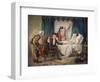 The Doctor's Visit-Gabriel Metsu-Framed Art Print