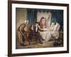 The Doctor's Visit-Gabriel Metsu-Framed Art Print