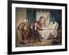 The Doctor's Visit-Gabriel Metsu-Framed Art Print