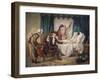 The Doctor's Visit-Gabriel Metsu-Framed Art Print