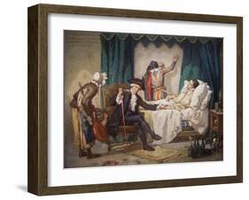 The Doctor's Visit-Gabriel Metsu-Framed Art Print