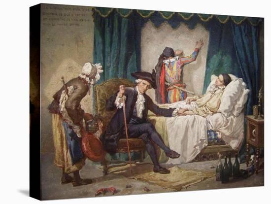 The Doctor's Visit-Gabriel Metsu-Stretched Canvas