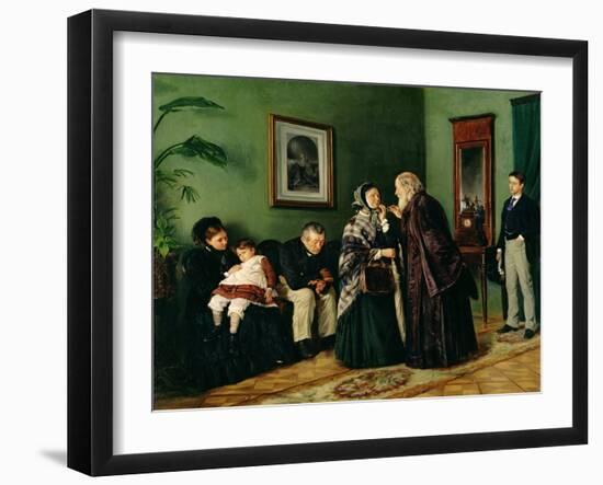 The Doctor's Waiting Room, 1870-Vladimir Egorovic Makovsky-Framed Giclee Print