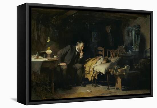 The Doctor-Sir Luke Fildes-Framed Stretched Canvas