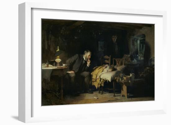 The Doctor-Sir Luke Fildes-Framed Giclee Print