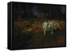 The Doctors Horse-Fritz Thaulow-Framed Stretched Canvas