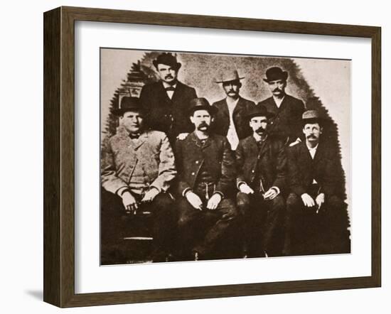 The Dodge City Peace Commission, June 1883 (Sepia Photo)-American Photographer-Framed Giclee Print