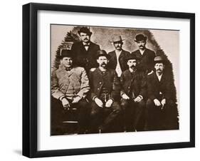 The Dodge City Peace Commission, June 1883 (Sepia Photo)-American Photographer-Framed Giclee Print