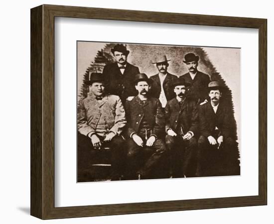 The Dodge City Peace Commission, June 1883 (Sepia Photo)-American Photographer-Framed Premium Giclee Print