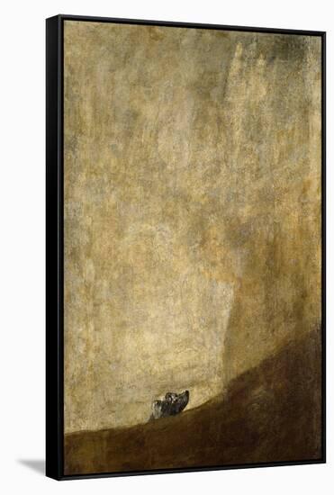 The Dog, 1820-23-Francisco de Goya-Framed Stretched Canvas