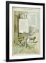 The Dog and the Wolf, from Fables by Jean de La Fontaine-Georges Fraipont-Framed Giclee Print